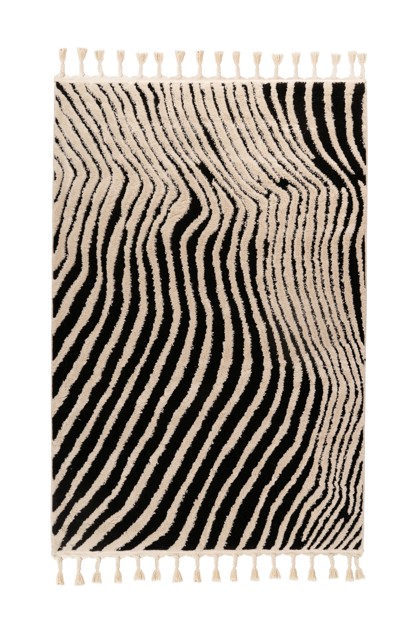 HOCHFLORTEPPICH 160/230 cm Weiß  - Weiß, KONVENTIONELL, Textil (160/230cm)
