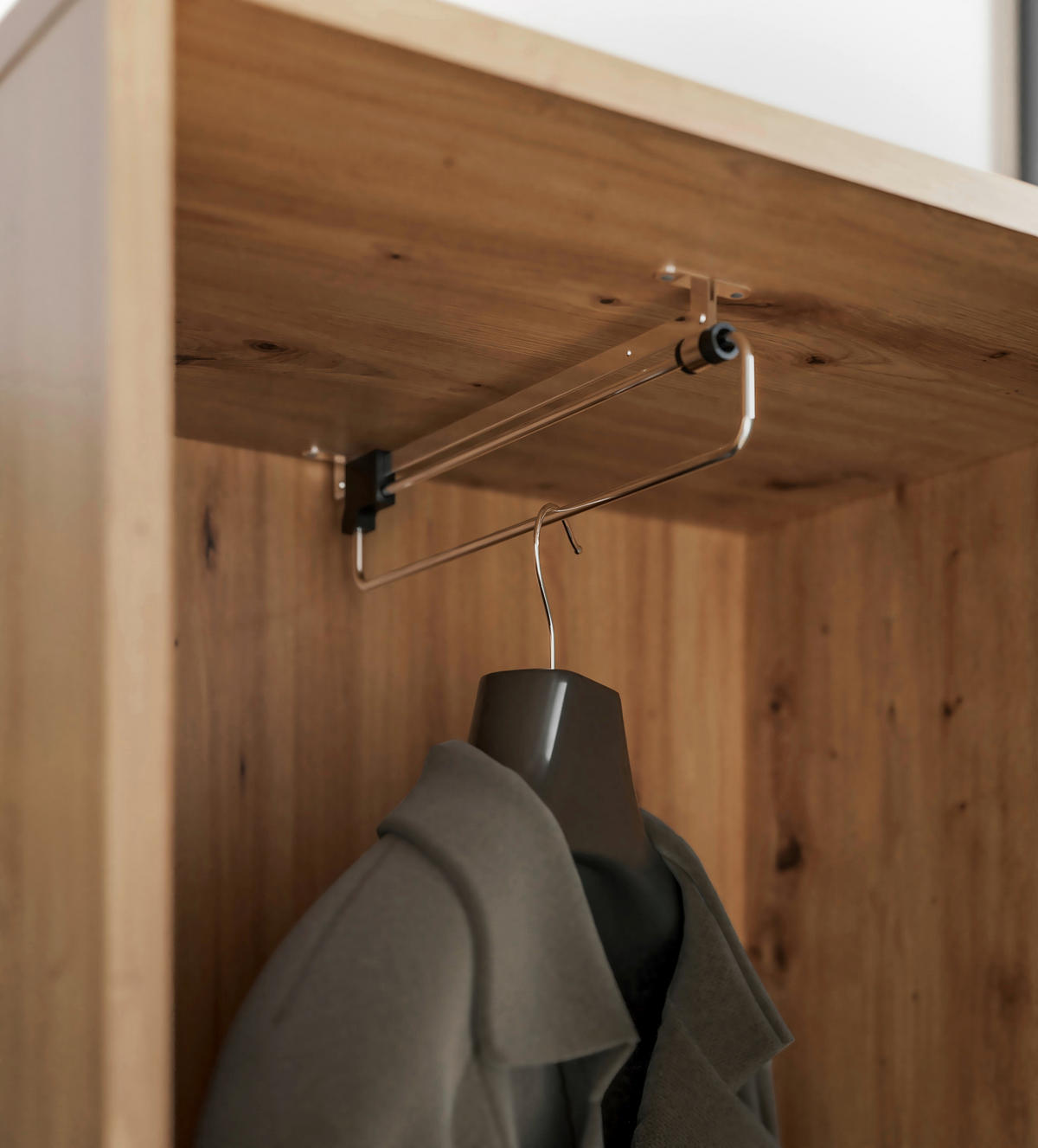 GARDEROBE 5-teilig  in 114/197/40 cm  - Salbeigrün/Eiche Artisan, Design, Glas/Holzwerkstoff (114/197/40cm) - Xora