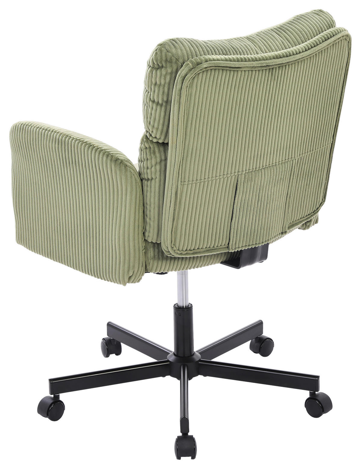 FORGÓSZÉK  kord zöld  - fekete/zöld, Modern, műanyag/textil (73/85-95/65cm) - Livetastic