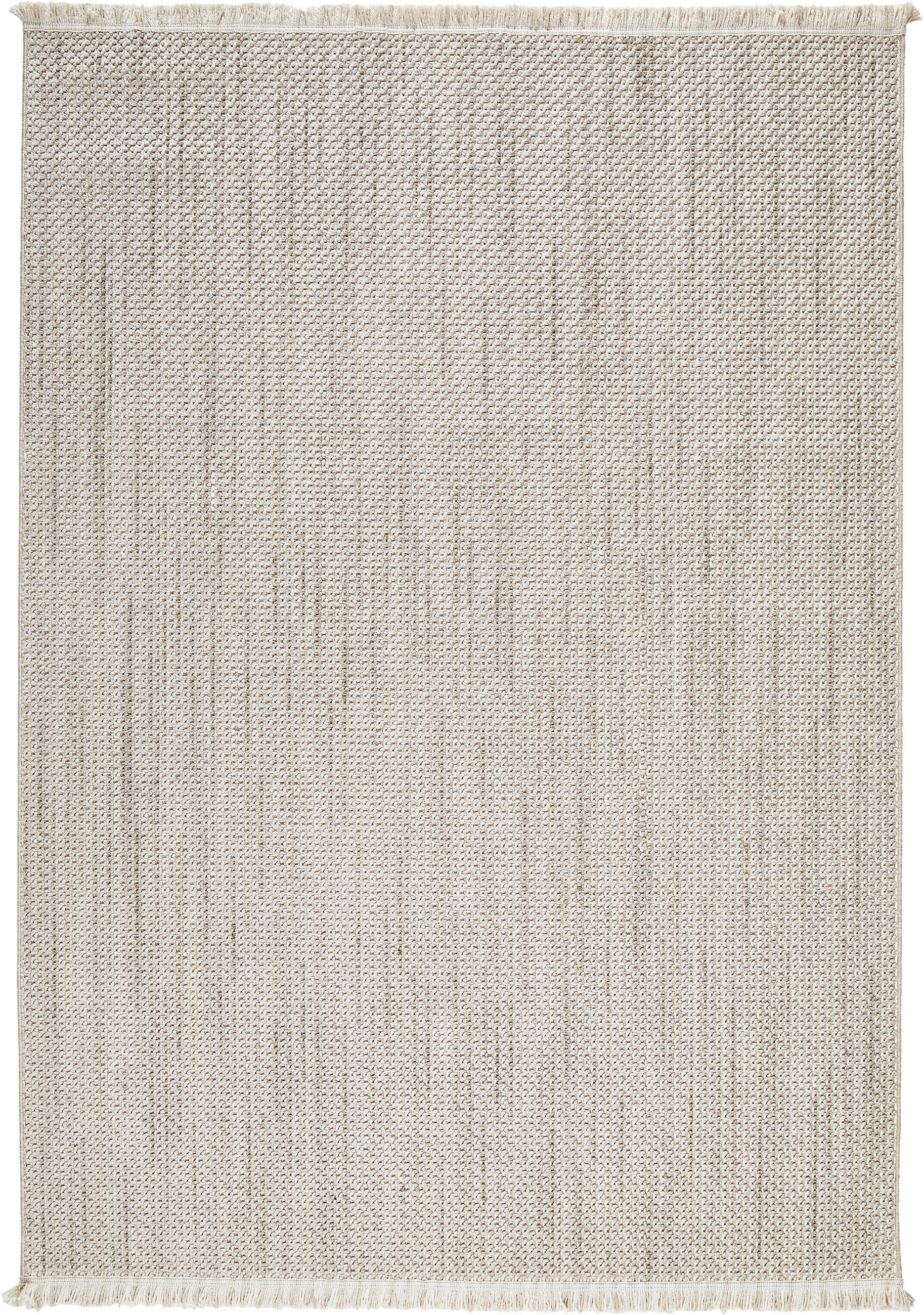 WEBTEPPICH 240/340 cm Weiß, Hellgrau  - Hellgrau/Weiß, Basics, Textil (240/340cm) - Novel