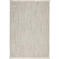 WEBTEPPICH 240/340 cm Weiß, Hellgrau  - Hellgrau/Weiß, Basics, Textil (240/340cm) - Novel