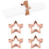 SERVIETTENRING 7 cm  4 Stück  - Kupferfarben, Design, Metall (7cm) - Echtwerk
