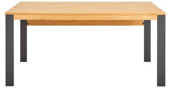 SCHREIBTISCH 180/80/75 cm  in Anthrazit, Eichefarben  - Eichefarben/Anthrazit, Natur, Holz/Metall (180/80/75cm) - Linea Natura