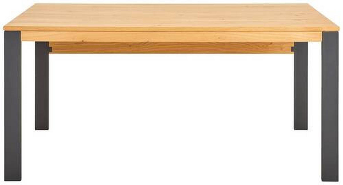 SCHREIBTISCH 180/80/75 cm  in Graphitfarben, Eichefarben  - Eichefarben/Anthrazit, Natur, Holz/Metall (180/80/75cm) - Linea Natura