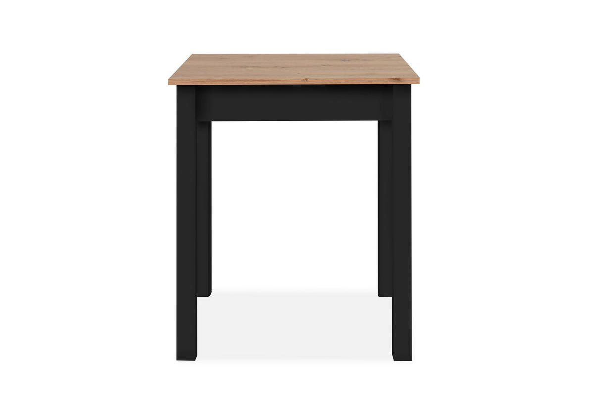 ESSTISCH in Holzwerkstoff 60/67/76 cm   - Schwarz/Eiche Artisan, Modern, Holzwerkstoff (60/67/76cm) - MID.YOU