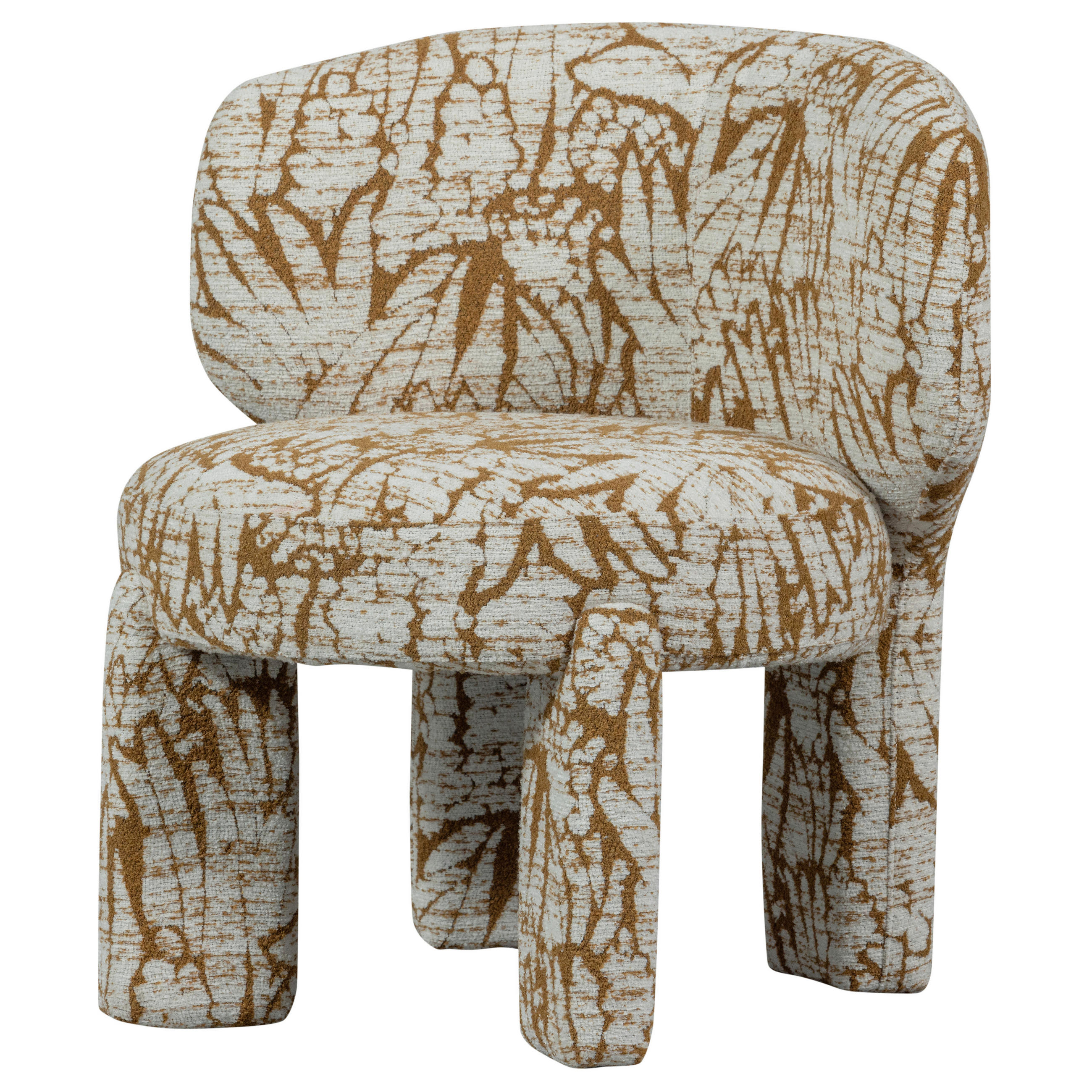 SESSEL in Webstoff Braun, Naturfarben  - Braun/Naturfarben, Design, Textil (75/76/69cm) - Livetastic