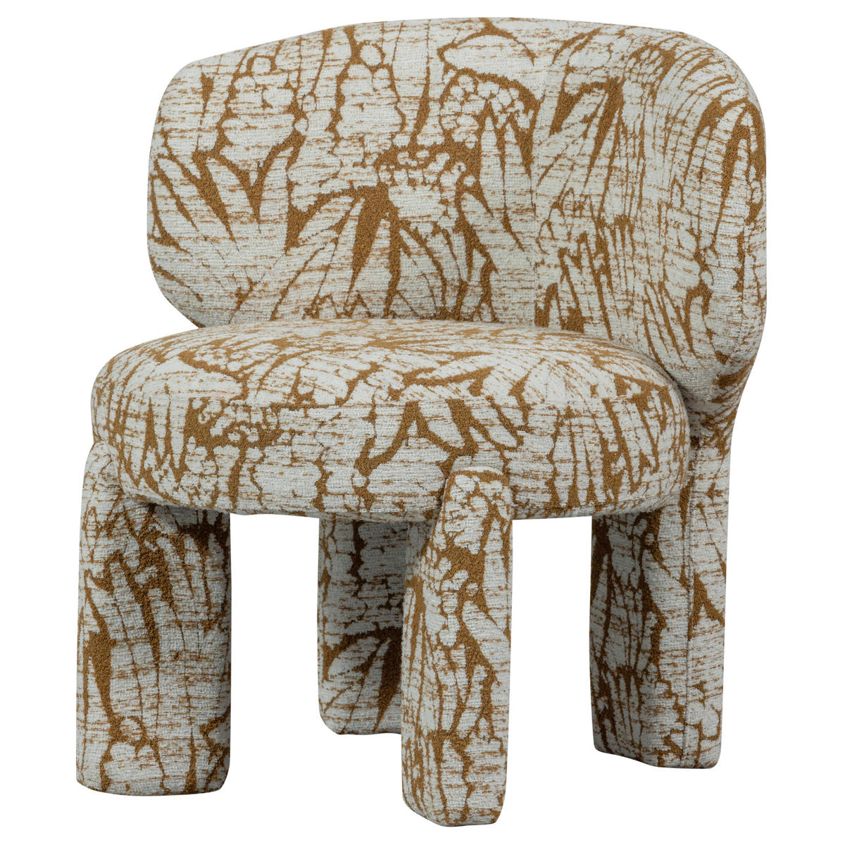 SESSEL in Webstoff Braun, Naturfarben  - Braun/Naturfarben, Design, Textil (75/76/69cm) - Livetastic