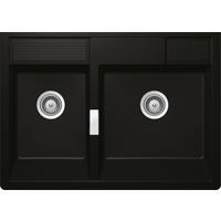 SPÜLE KALM175MNGT  - Schwarz, Basics, Stein (90/63cm) - Schock