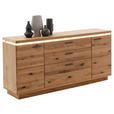 SIDEBOARD Eichefarben  180/84/44 cm  - Eichefarben/Anthrazit, Natur, Holz/Holzwerkstoff (180/84/44cm) - Linea Natura
