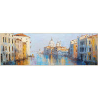 ALUMINIUMBILD Städte Venice I - Haptic Effect  - Multicolor, Basics, Metall (60/180/4cm) - Euroart