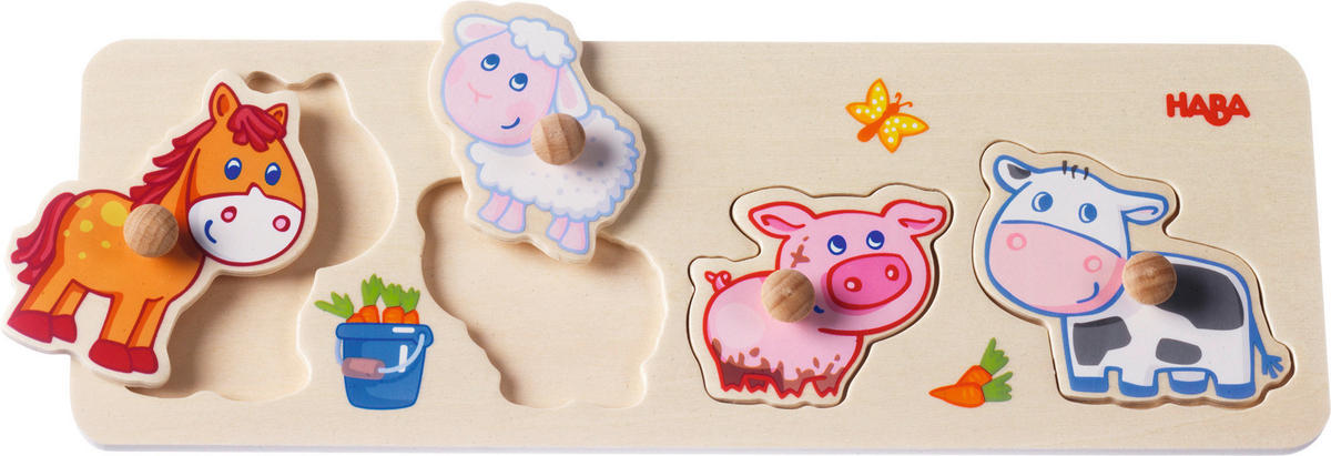 GREIFPUZZLE - Multicolor, Basics, Holz (10/30cm) - Haba