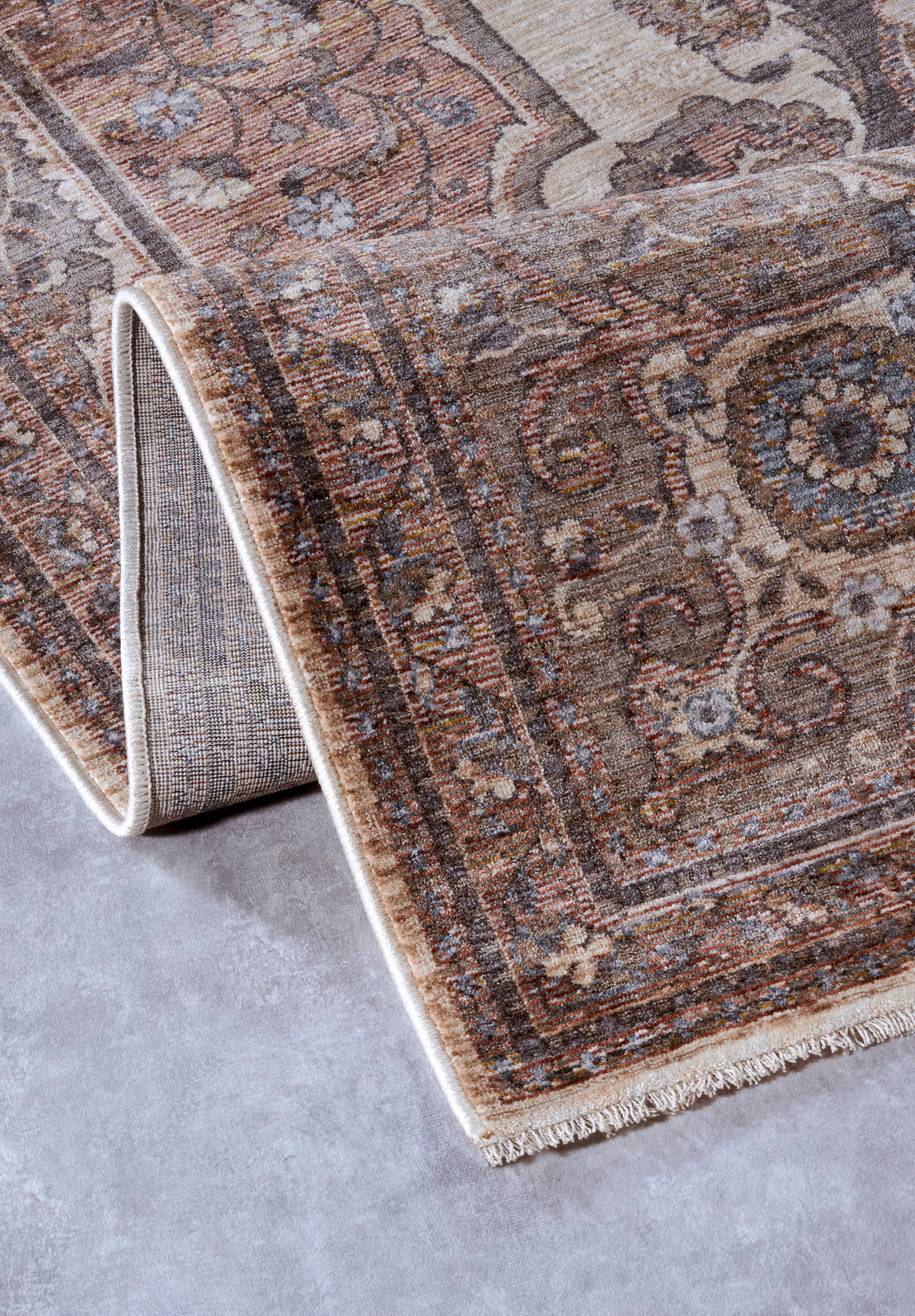 FLACHWEBETEPPICH 160/225 cm Kollektion 1871 Multicolor, Kupferfarben  - Multicolor/Kupferfarben, Design, Kunststoff (160/225cm) - Villeroy & Boch