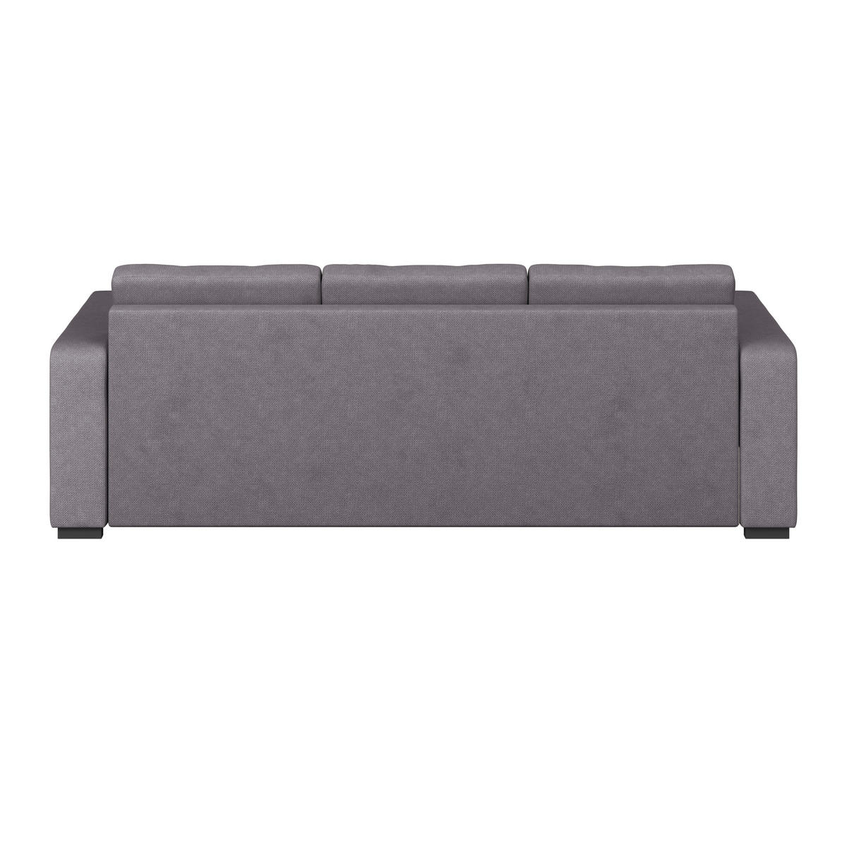 ECKSOFA Mikrofaser, Struktur Dunkelgrau  - Dunkelgrau/Schwarz, Trend, Textil/Metall (239/160cm) - MID.YOU