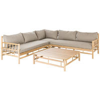 LOUNGEGARNITUR 231,5/231,5 cm Akazie Hartholz  - Taupe/Teakfarben, Natur, Holz/Textil (231,5/231,5cm) - Ambia Garden