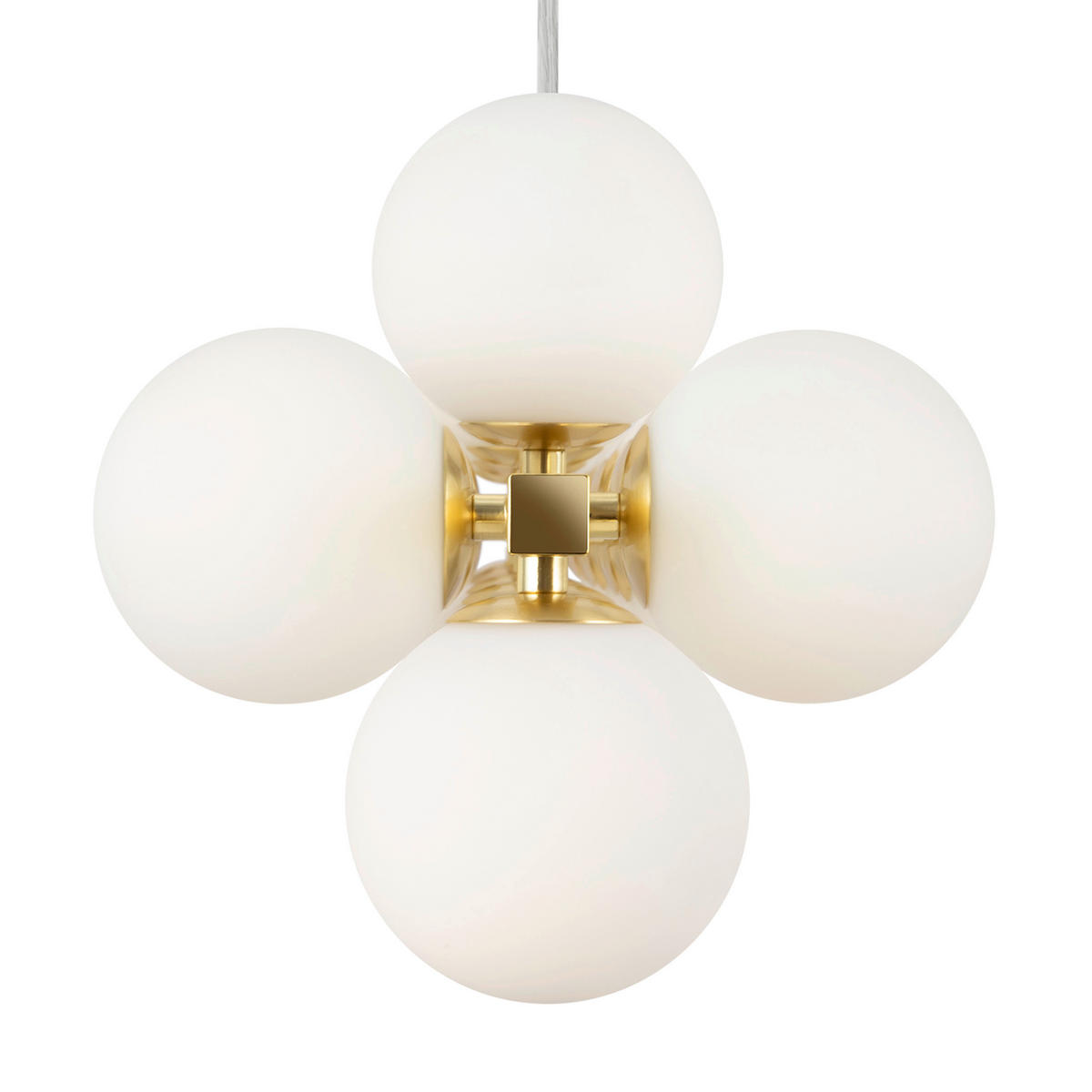 PENDELLEUCHTE 23,8/22,8/123,5 cm   - Messingfarben, Trend, Glas/Metall (23,8/22,8/123,5cm) - MAYTONI