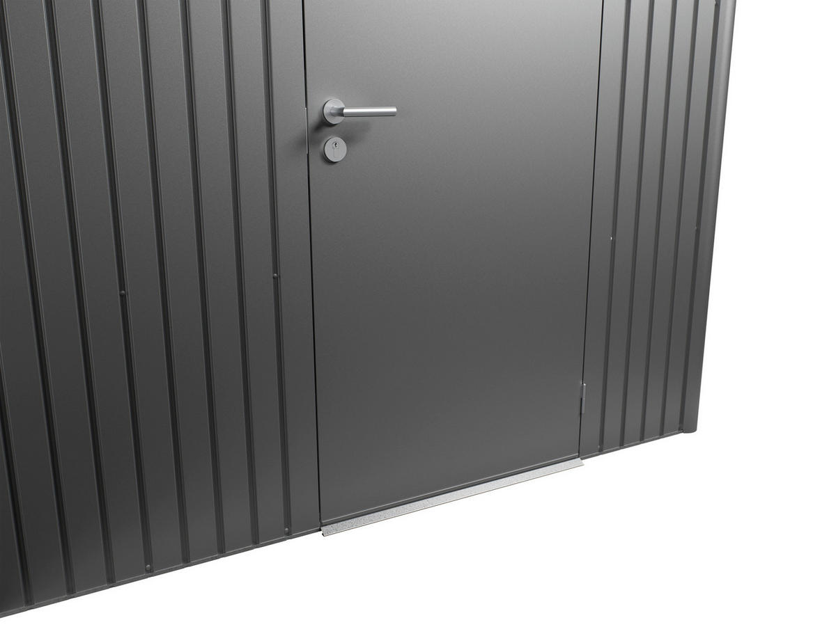 GERÄTEHAUS 180/218/220 cm  - Anthrazit, Design, Metall (180/218/220cm) - Biohort
