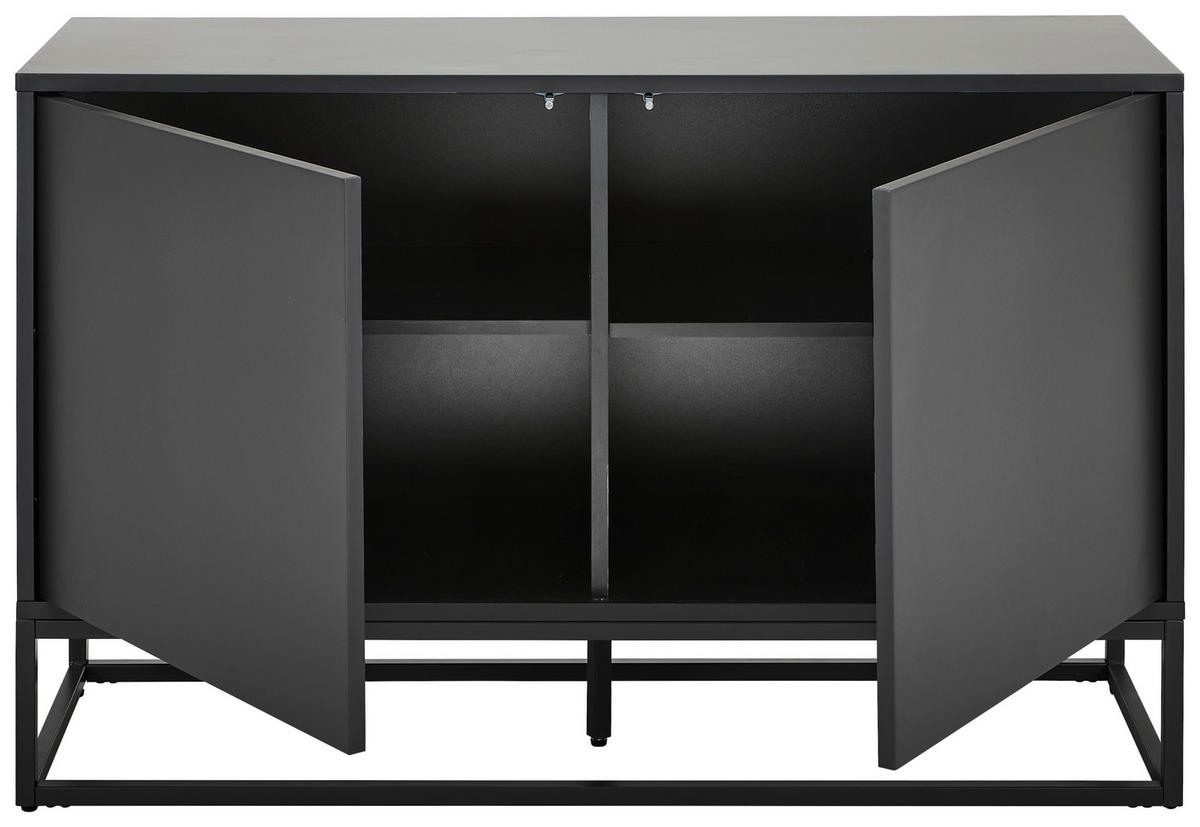 SIDEBOARD Libreville 120/76/40 cm  - Grau, Design, Holzwerkstoff/Metall (120/76/40cm) - MID.YOU