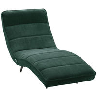 RELAXLIEGE in Webstoff Waldgrün  - Waldgrün/Schwarz, Design, Textil/Metall (78/83/168cm) - Welnova