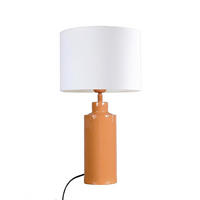 TISCHLEUCHTE  - Orange/Weiß, KONVENTIONELL, Metall (55cm) - PR Home