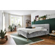 POLSTERBETT 180/200 cm  in Grau  - Eichefarben/Grau, Design, Holz/Textil (180/200cm) - Xora