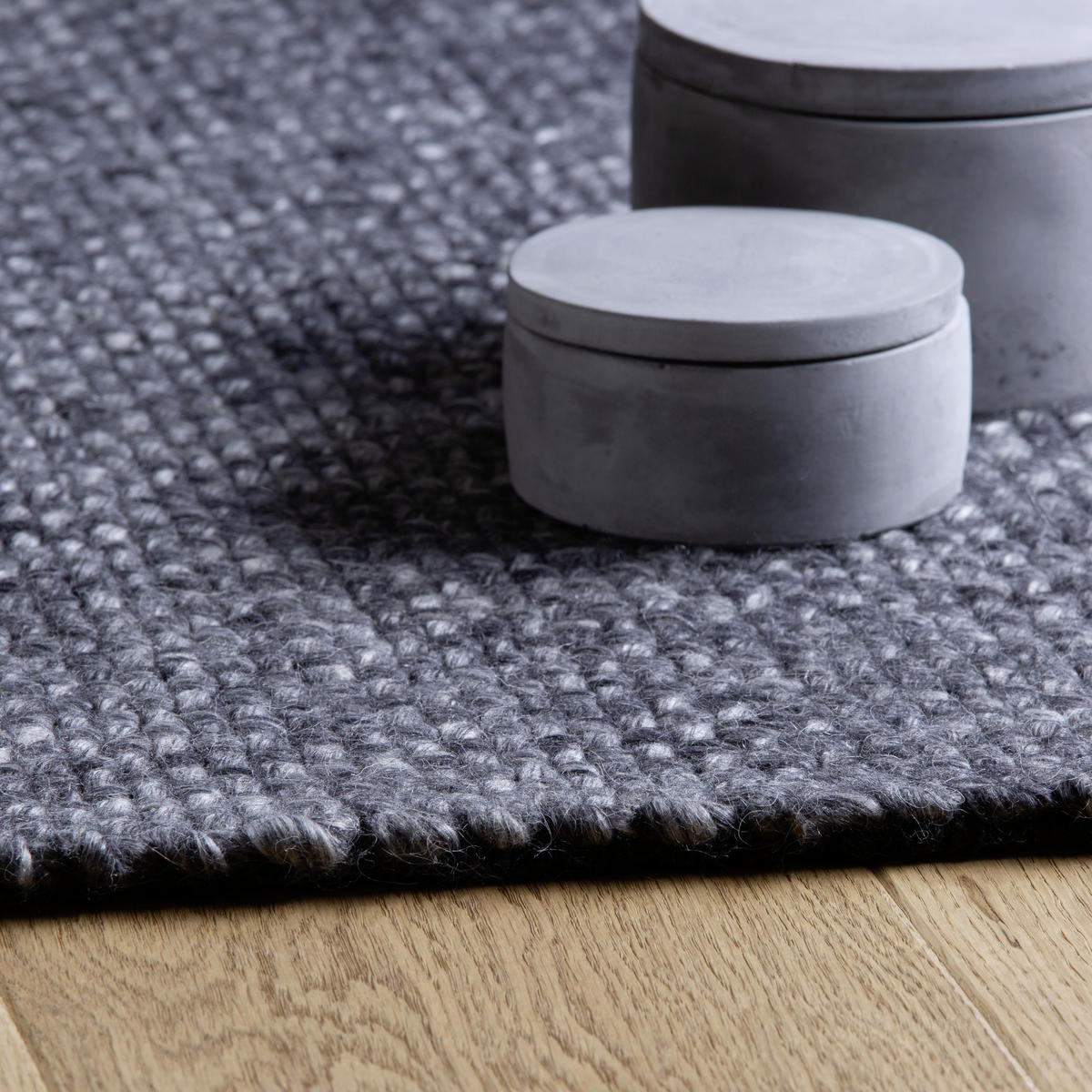 WEBTEPPICH 140/200 cm My Eskil  - Anthrazit, Design, Textil (140/200cm) - Linea Natura