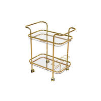 SERVIERWAGEN Messingfarben  - Messingfarben, Design, Glas/Kunststoff (44/69/75cm) - MID.YOU