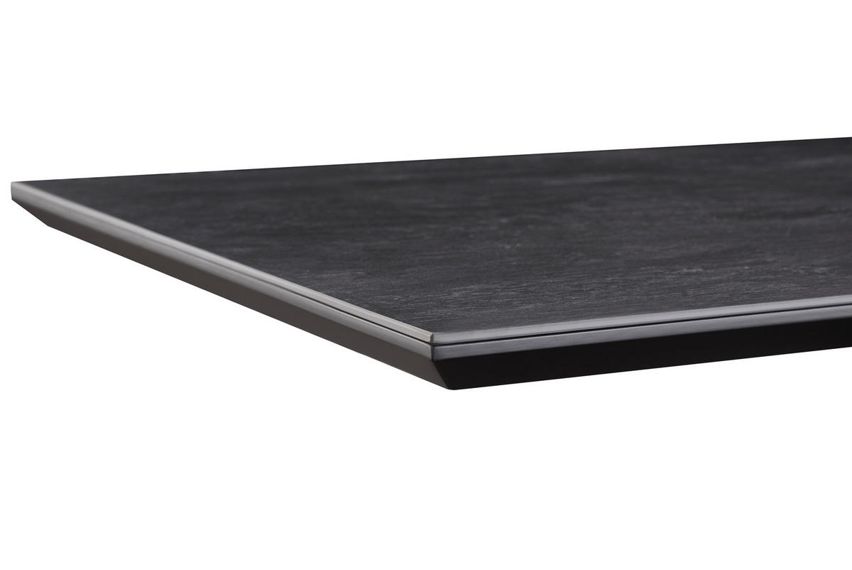 ESSTISCH in Metall, Keramik, Holzwerkstoff 180/90/76 cm  - Silberfarben/Grau, MODERN, Keramik/Holzwerkstoff (180/90/76cm) - MID.YOU