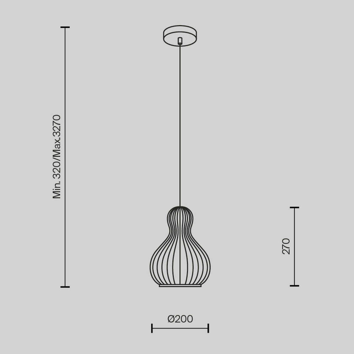 PENDELLEUCHTE 20/329.5 cm    - Schwarz, Design, Metall (20/329.5cm) - MAYTONI