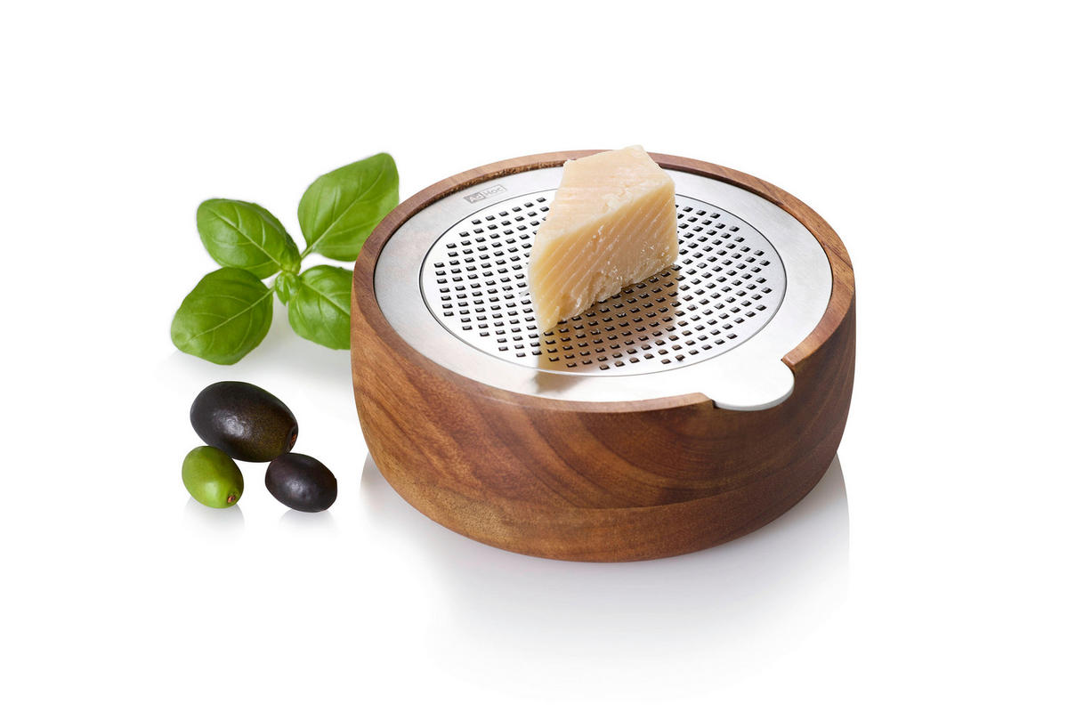 REIBE CUTN SERVE  - Akaziefarben, Design, Holz/Metall (13,3/5cm) - AdHoc