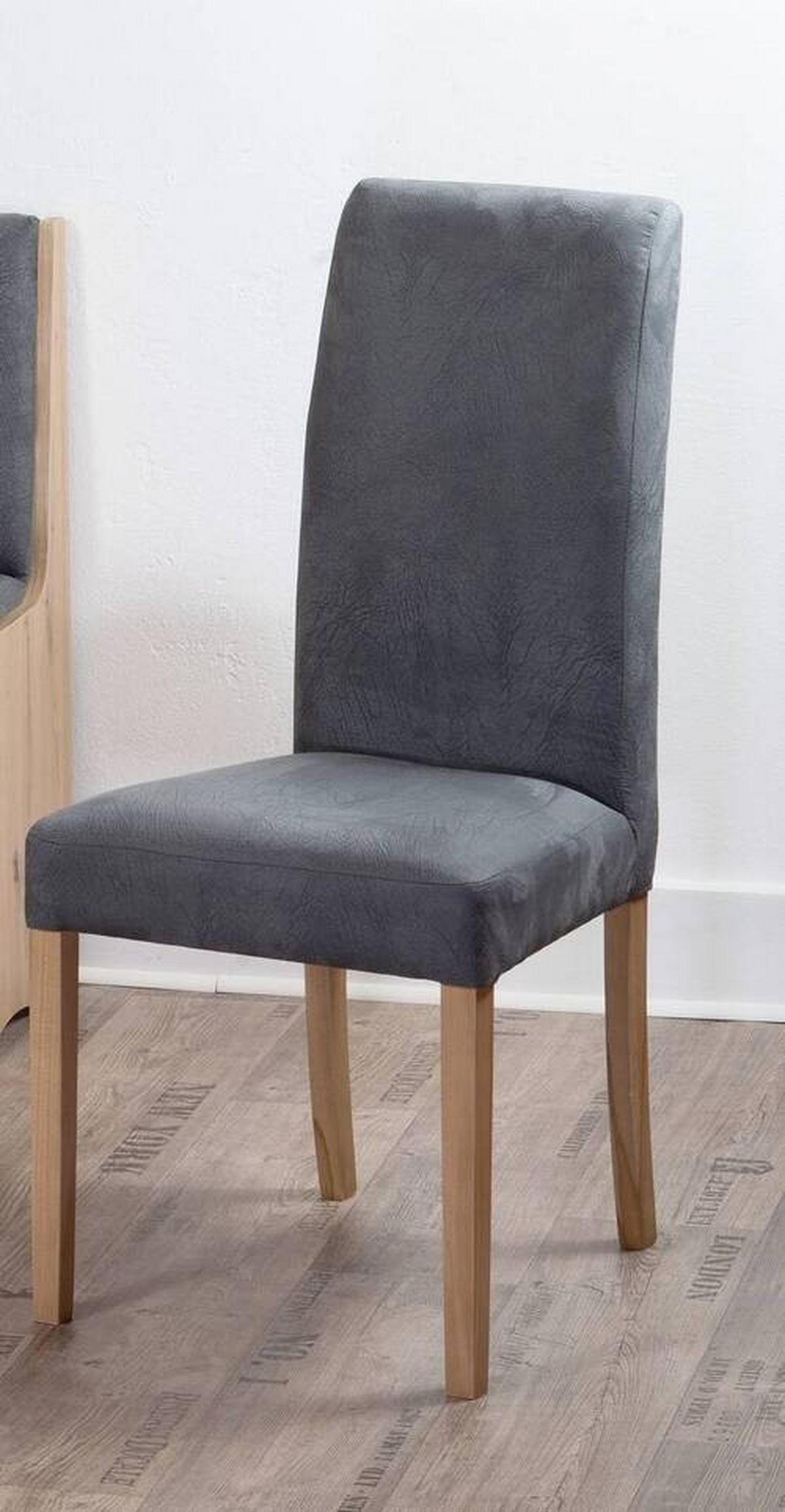 ECKBANKGRUPPE Mikrofaser Sonoma Eiche, Grau  - Grau/Sonoma Eiche, KONVENTIONELL, Holz/Textil (125/89/165cm) - MID.YOU