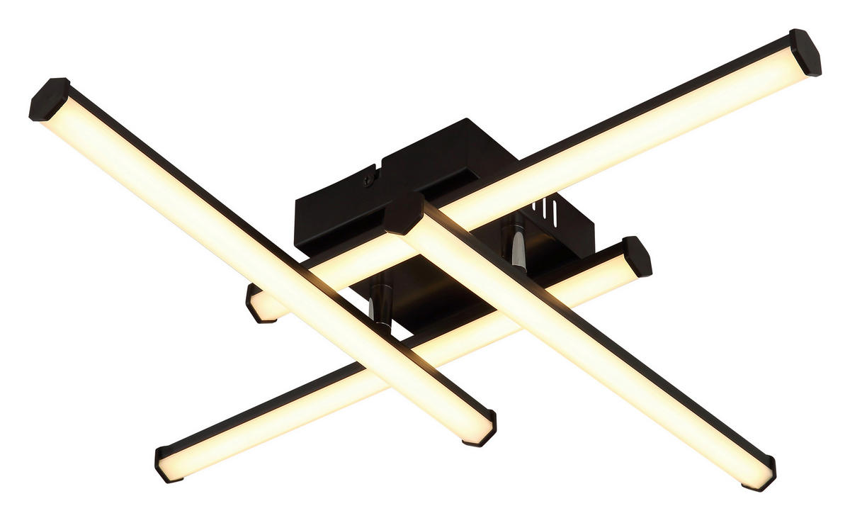 LED SVJETILJKA STROPNA KIRINA  - bijela/crna, Design, plastika (50/50/8,8cm) - Globo