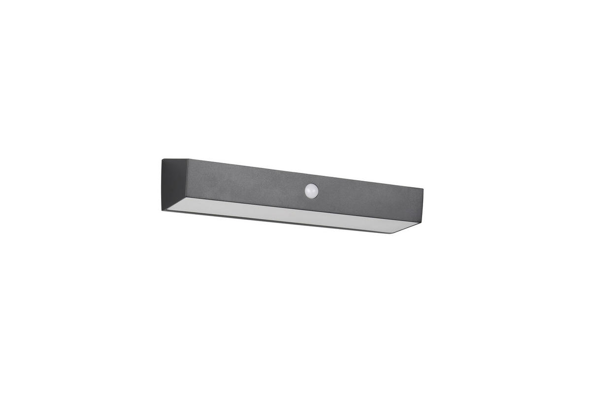 VÄGGLAMPA FÖR UTOMHUS - svart, Klassisk, plast (30,5/6/9,5cm)