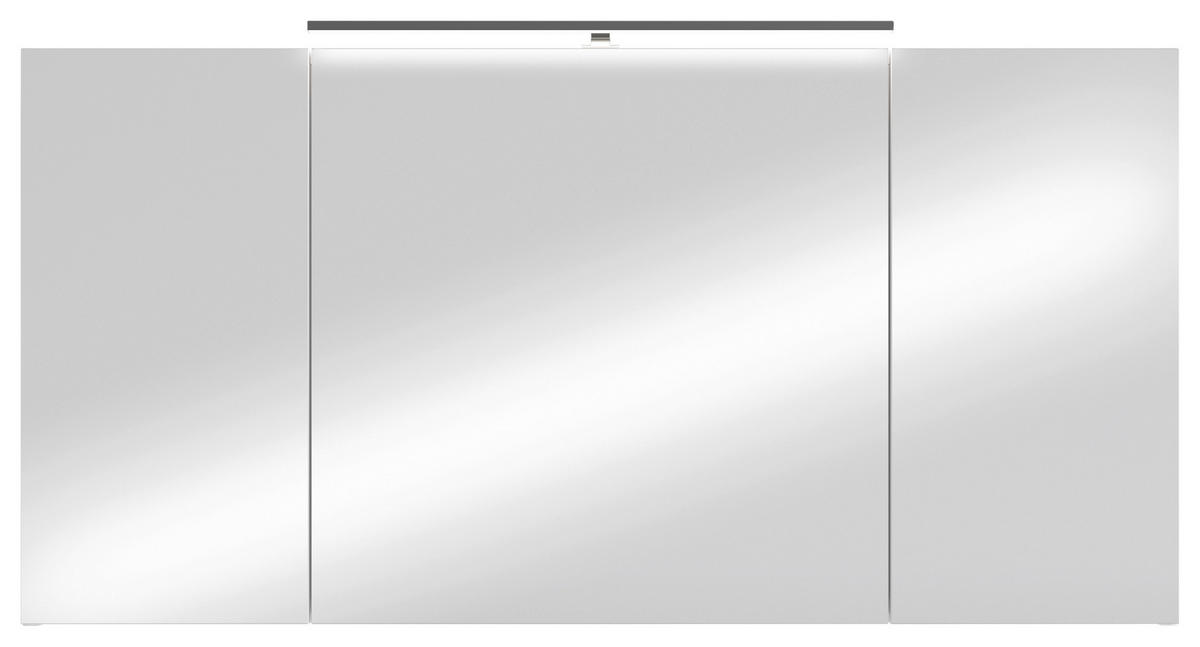 SPIEGELSCHRANK 120/60/20 cm  - Weiß, MODERN, Glas/Holzwerkstoff (120/60/20cm) - MID.YOU