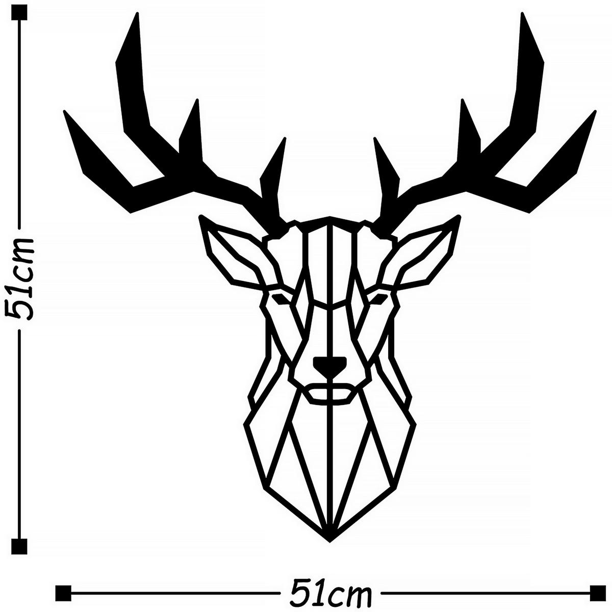 METALLBILD  - Schwarz, Basics, Metall (51/51cm)