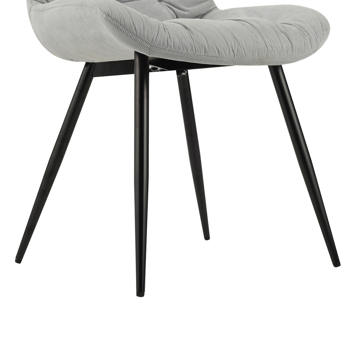 SCAUN in metal, textil gri deschis  - gri deschis, Design, metal/textil (54/85/63cm) - Carryhome