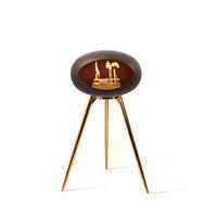 LE FEU DOME KAMIN NA ETANOL - mokka, Basics, metal (59/68/106cm)
