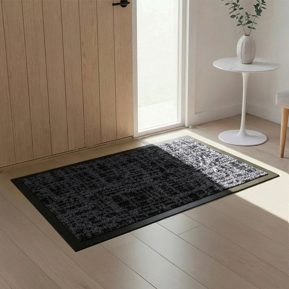 LÁBTÖRLŐ  - szürke, Basics, műanyag (80/0,7/120cm)