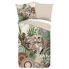 WENDEBETTWÄSCHE Kirja Biber 135/200 cm  - Beige/Braun, Design, Textil (135/200cm)