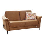 2,5-SITZER in Webstoff Currygelb  - Currygelb/Schwarz, KONVENTIONELL, Textil/Metall (175/86/84cm) - Landscape