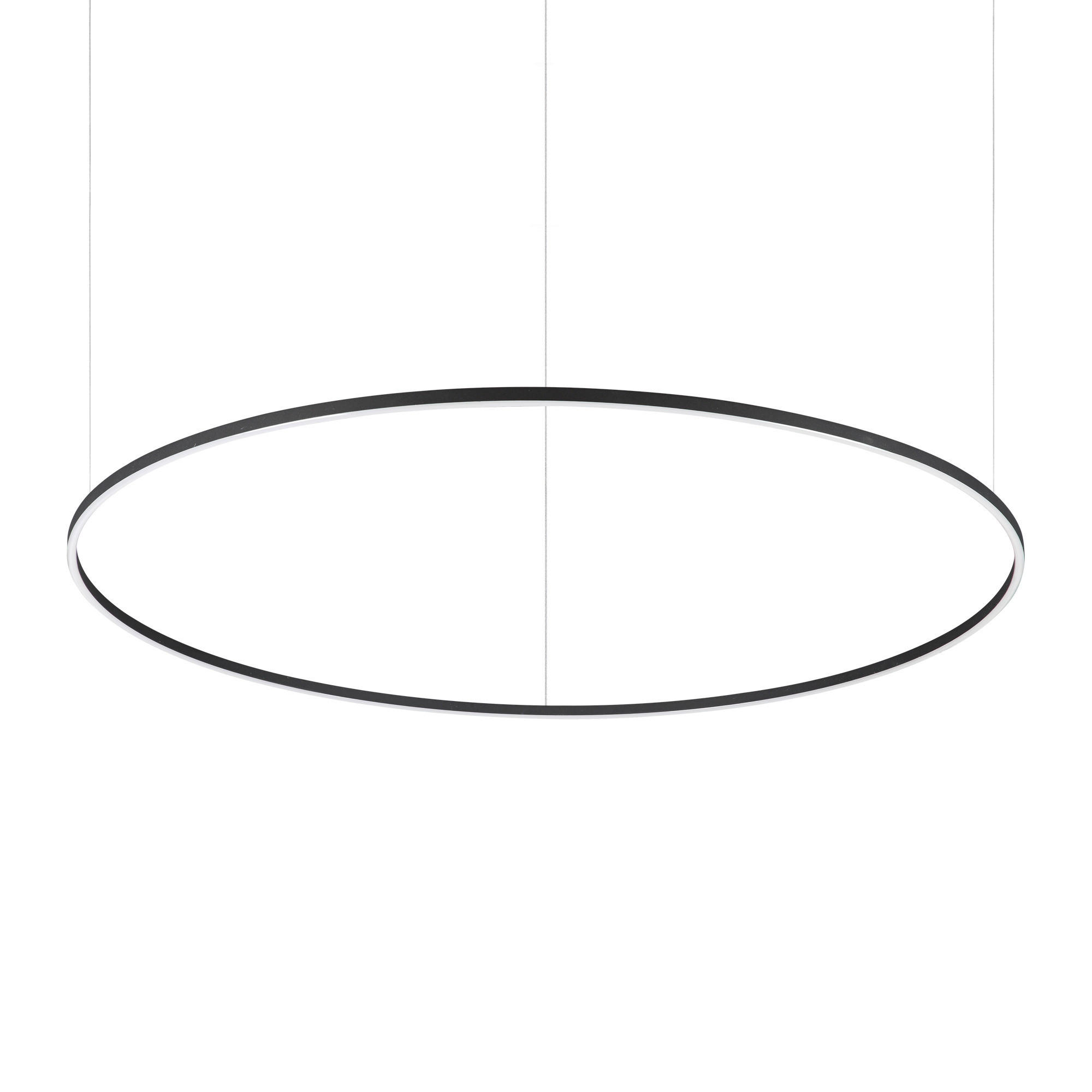 LED-HÄNGELEUCHTE Oracle Slim 150/27,5/202,5 cm   - Schwarz, Design, Kunststoff/Metall (150/27,5/202,5cm) - Ideal Lux