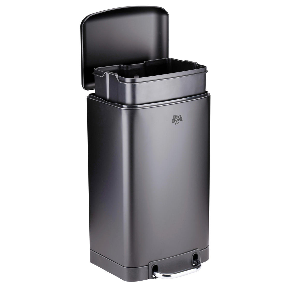 ABFALLSAMMLER 20 L  - Schwarz, Basics, Kunststoff/Metall (30/29/43cm) - Dirt Devil