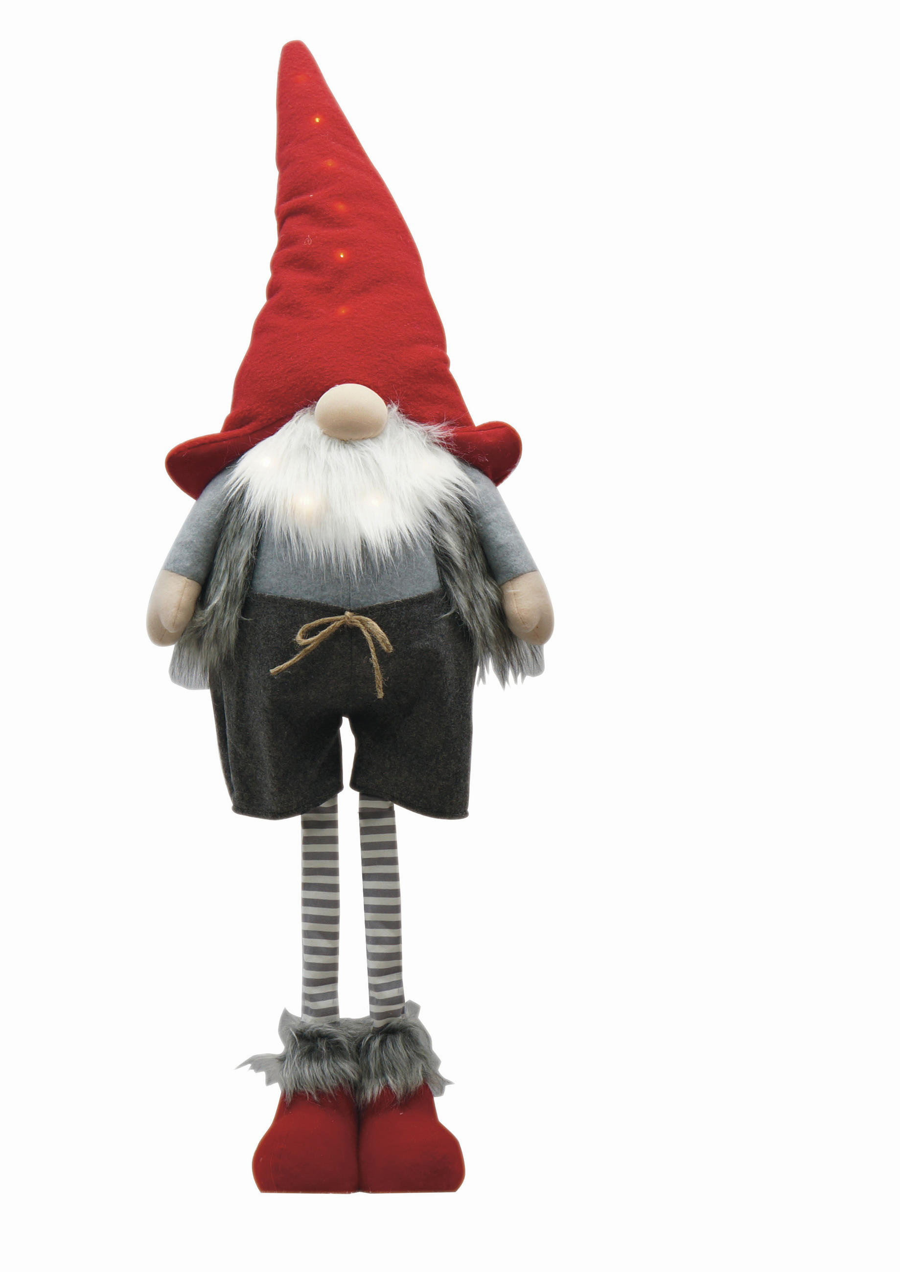 MANÓ - világosszürke/piros, Lifestyle, műanyag/textil (38/125/21cm) - X-Mas