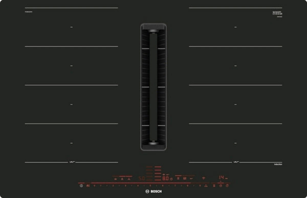 KOMBINACIJA PLOČE I ASPIRATORA - Dizajnerski, metal/keramika (79,2/22,7/51,2cm)