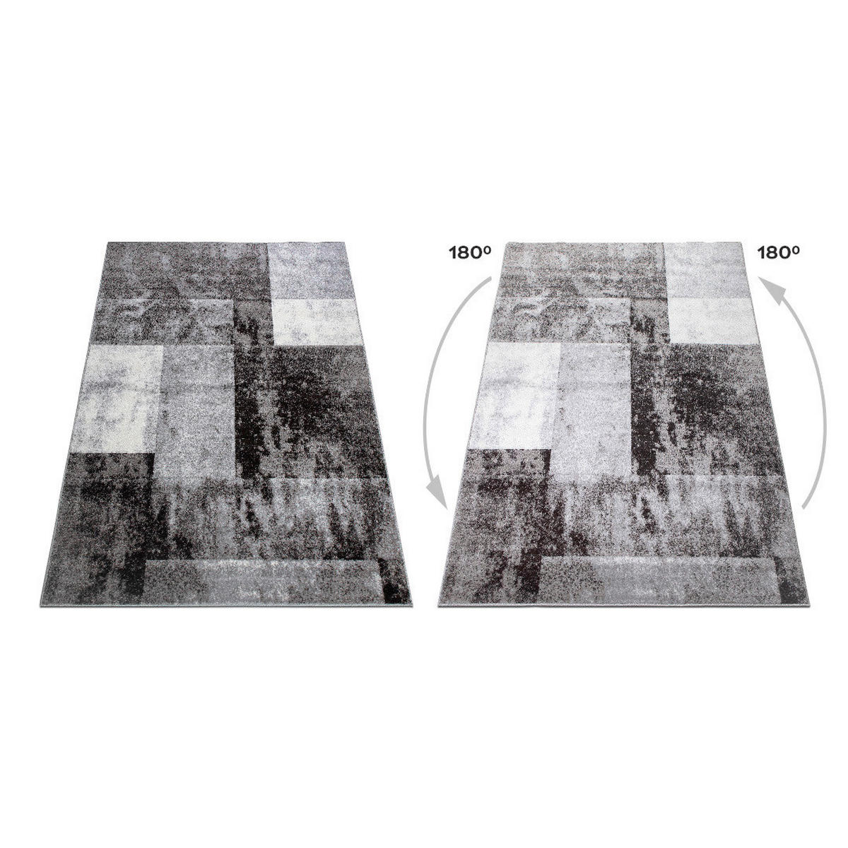 LÄUFER 67/620 cm Phoenix-6042  - Anthrazit/Grau, Design, Kunststoff/Textil (67/620cm) - Novel
