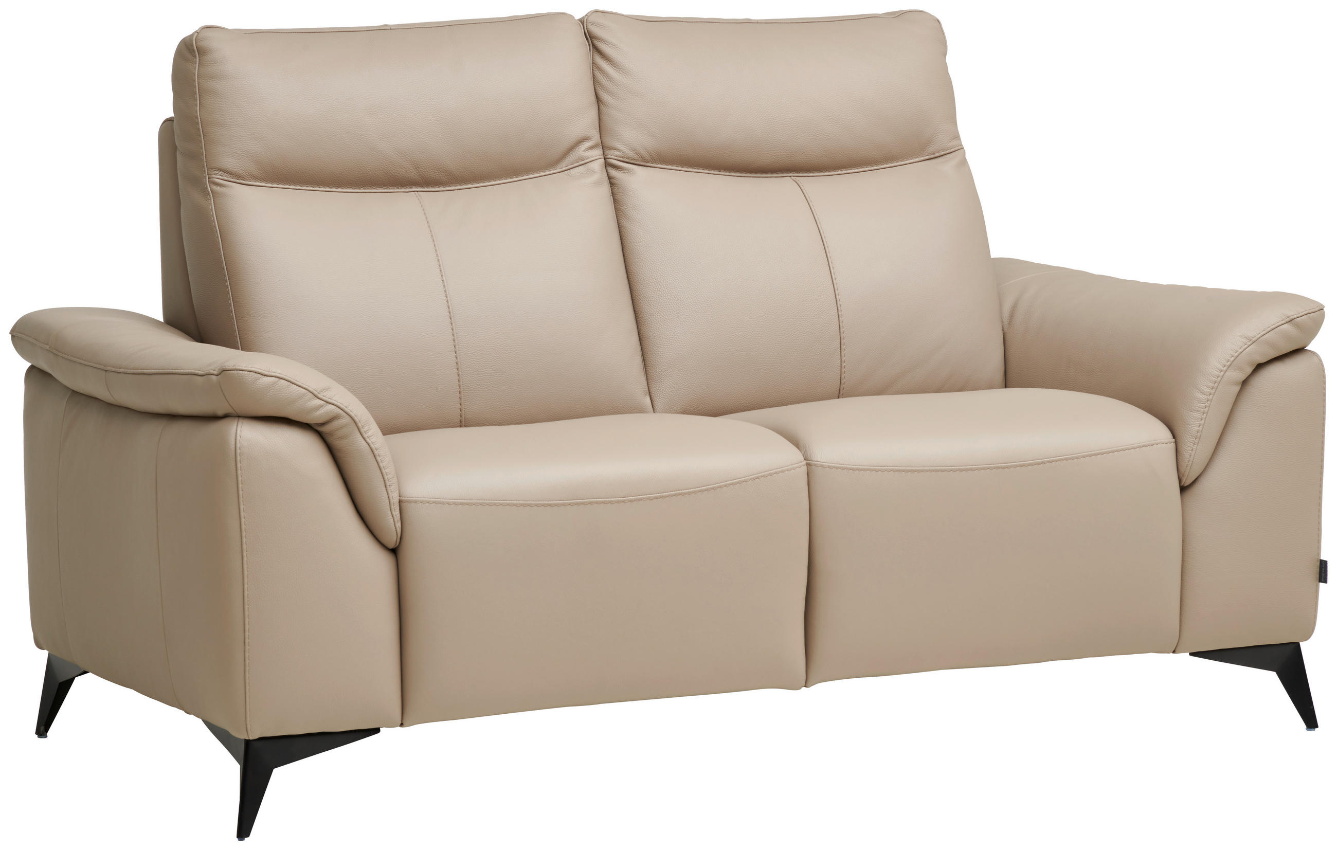 Thumbnail - Belluti 2-Sitzer-Sofa, Beige, Leder, Echtleder, Dickleder, 176x105x98 cm, Typenauswahl, Lederauswahl, Stoffauswahl, Rück...