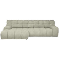 ECKSOFA in Webstoff Naturfarben  - Schwarz/Naturfarben, Modern, Kunststoff/Textil (180/297cm) - Welnova