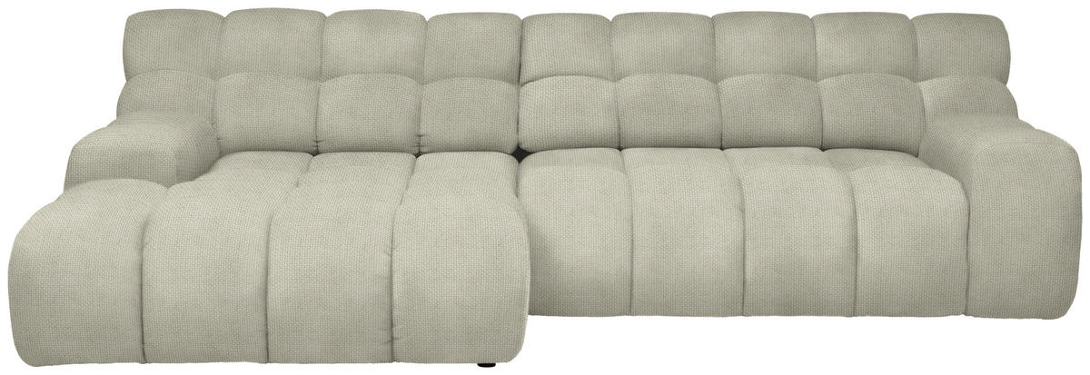 ECKSOFA in Webstoff Naturfarben  - Schwarz/Naturfarben, Modern, Kunststoff/Textil (180/297cm) - Welnova