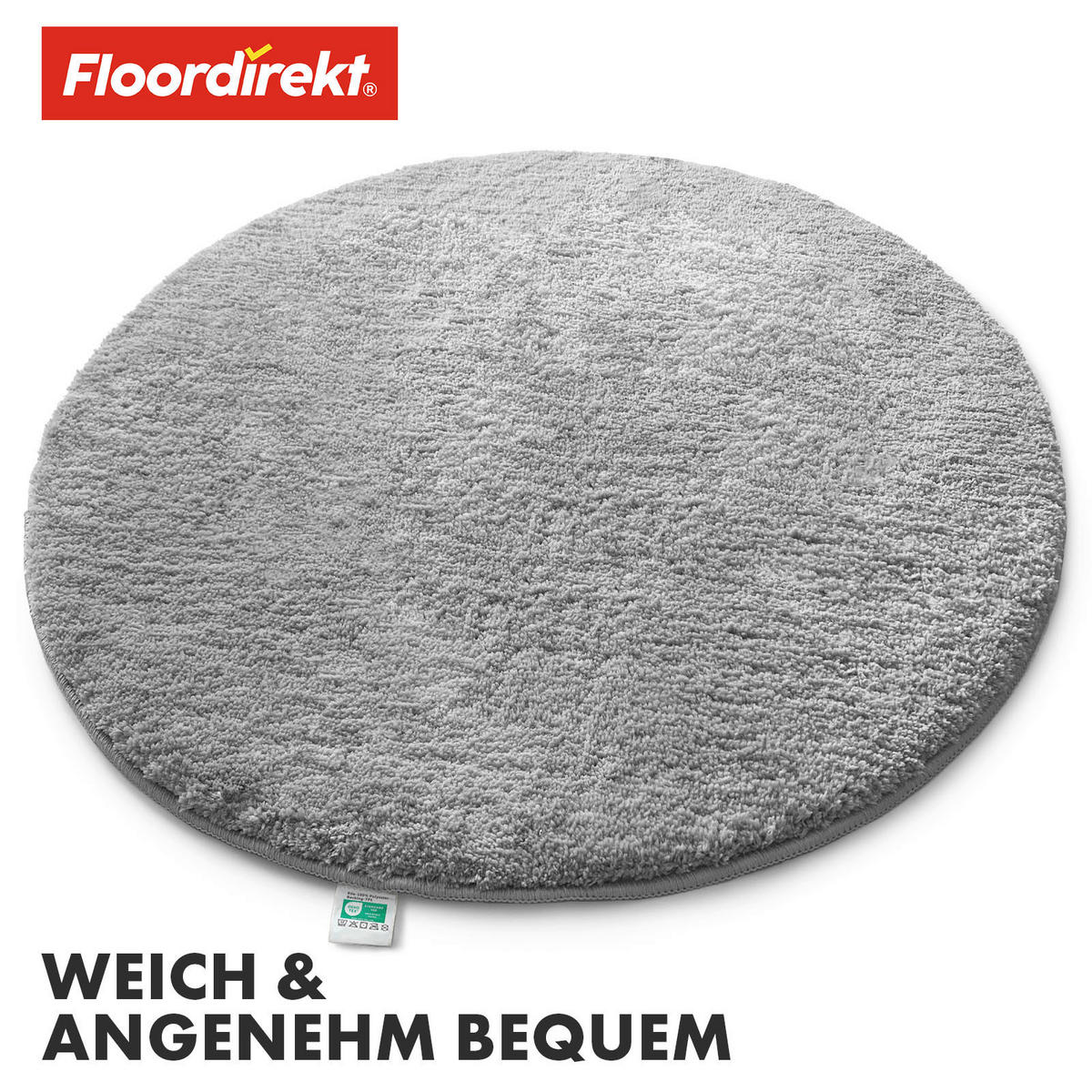BADEMATTE SKY Silberfarben 95 cm  - Silberfarben, Basics, Kunststoff/Textil (95cm) - Floordirekt