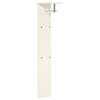GARDEROBENPANEEL  in 33/167/31 cm  - Sandfarben/Chromfarben, Design, Holzwerkstoff/Metall (33/167/31cm) - Moderano