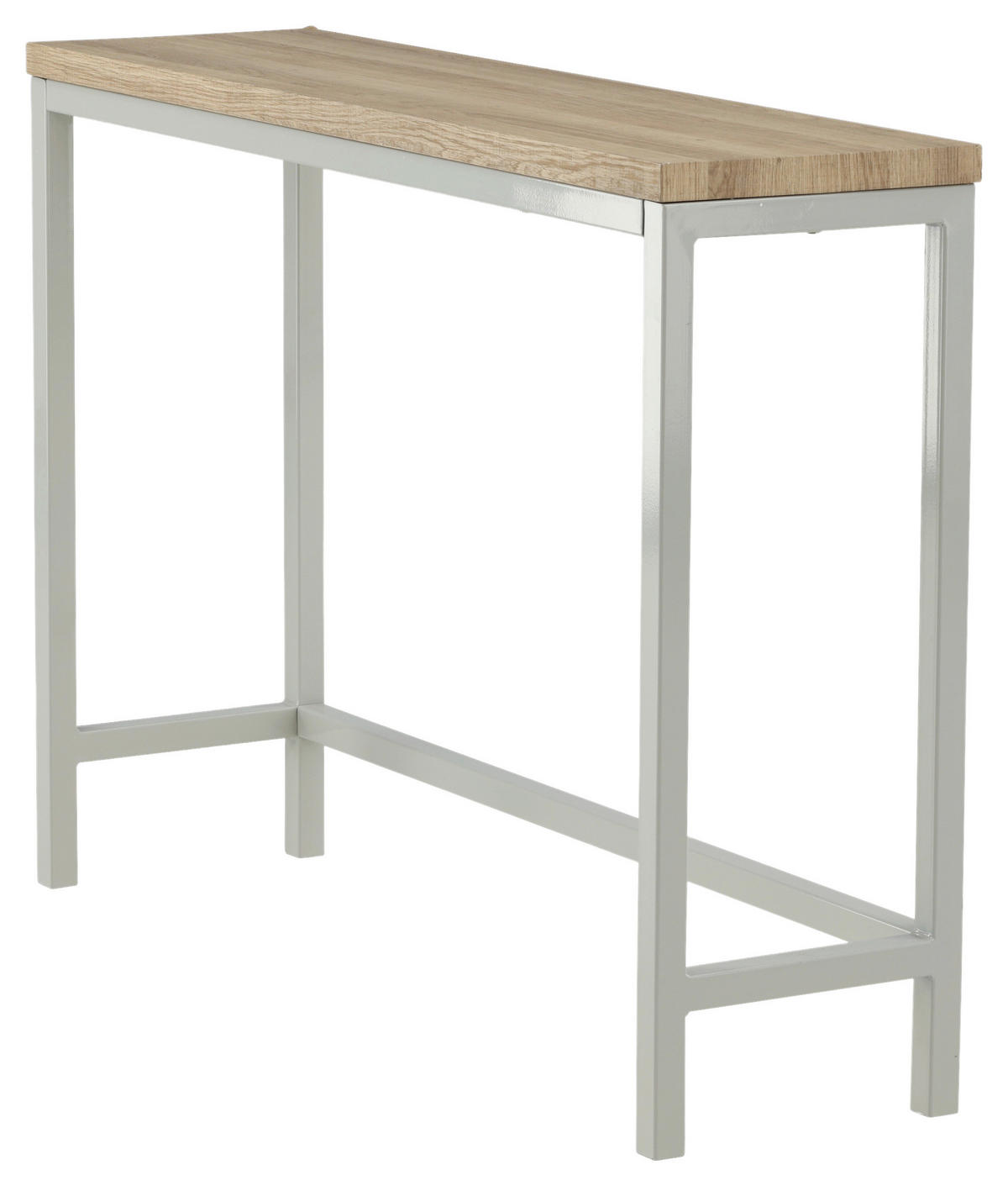 BEISTELLTISCH in Metall, Holzwerkstoff 110/30/80 cm  - Naturfarben/Grau, Design, Holzwerkstoff/Metall (110/30/80cm) - Livetastic